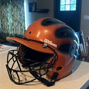 Wilson Softball helmet with face mask Used condition